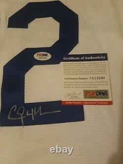 Clayton Kershaw La Dodgers Autographed / Signed Jersey With Psa/dna Coa