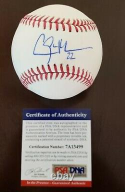 Clayton Kershaw Single Signed OML Baseball Auto Los Angeles Dodgers PSA/DNA COA