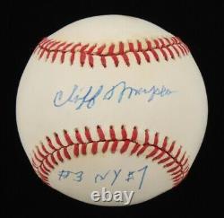 Cliff Mapes Autographed Baseball PSA DNA COA Inscribed #3 NY #7 Yankee Legend