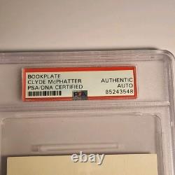Clyde McPhatter Signed PSA DNA Singer Autograph Rare Auto COA The Drifters