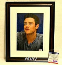 Cory Monteith Signed Autograph Glee Framed PSA/DNA COA Actor