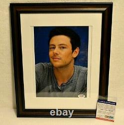 Cory Monteith Signed Autograph Glee Framed PSA/DNA COA Actor