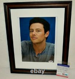 Cory Monteith Signed Autograph Glee Framed PSA/DNA COA Actor