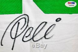 Cosmos Pele Autographed Soccer Jersey PSA/DNA COA Signed