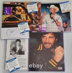 Country Singers Lot Signed Beckett Psa Bas Coa Music Band Autographed Psa/dna