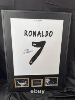 Cristiano Ronaldo Framed Real Madrid Jersey PSA DNA COA Autographed Signed