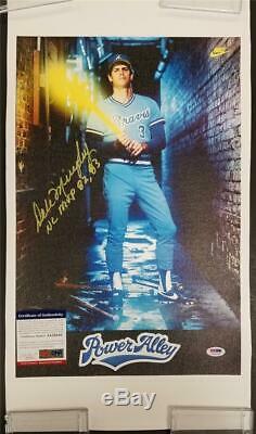 DALE MURPHY Signed 12x18 Canvas Photo Nike Ad + NL MVP Inscription PSA/DNA COA