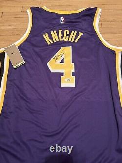 Dalton Knecht Signed Autographed Los Angeles Lakers Jersey PSA/DNA COA AUTHENTIC