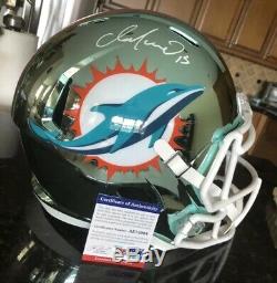 Dan Marino Miami Dolphins Signed Chrome Full Size Helmet Psa Dna Coa Auto Hof