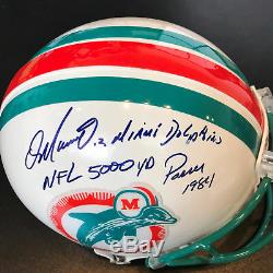 Dan Marino Signed Heavily Inscribed Authentic Miami Dolphins Helmet PSA DNA COA