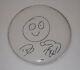 Dave Grohl Signed 12 Drumhead Nirvana Foo Fighters Sketch Drawing Psa/dna Coa