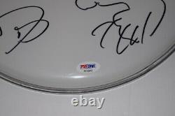 Dave Grohl Signed 12 Drumhead Nirvana Foo Fighters Sketch Drawing PSA/DNA COA