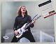 David Ellefson Signed Psa/dna Coa Megadeth Band 8x10 Photo Dave Autographed