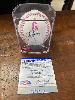 David Wright Signed Mothers Day Logo Baseball PSA DNA Coa Mets Autographed