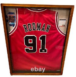 Dennis Rodman Autographed #91 WithCOA /PSA/DNA Chicago Bulls Jersey #5A83994