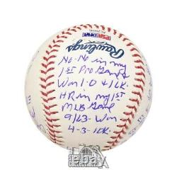 Denny McLain Autographed Official MLB Baseball PSA/DNA COA 16 Inscriptions