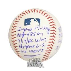 Denny McLain Autographed Official MLB Baseball PSA/DNA COA 16 Inscriptions