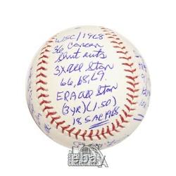 Denny McLain Autographed Official MLB Baseball PSA/DNA COA 16 Inscriptions