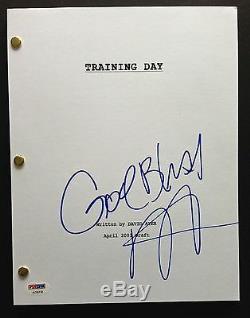 Denzel Washington Signed Full 122 Page Training Day Movie Script Psa Dna Coa