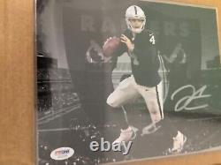 Derek Carr Signed Auto 8x10 Photo Coa Psa Dna Las Vegas Raiders Mvp Autographed