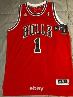 Derrick Rose Autographed Chicago Bulls Adidas Nba Authentics Jersey Psa/dna Coa