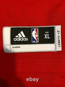 Derrick Rose Autographed Chicago Bulls Adidas Nba Authentics Jersey Psa/dna Coa