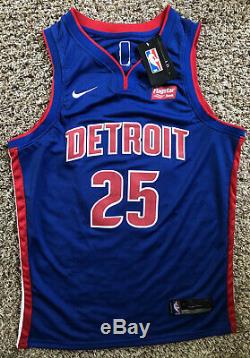 Derrick Rose Signed Detroit Pistons Jersey PSA/DNA COA #25 Bulls NBA Star RARE