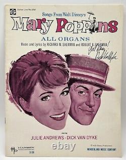 Dick Van Dyke Signed Walt Disney's Mary Poppins Songbook Soundtrack PSA/DNA COA