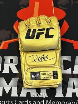 Diego Lopes Autographed UFC MMA Gold Glove Auto Featherweight PSA DNA ITP COA