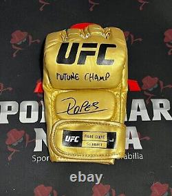 Diego Lopes Autographed UFC MMA Gold Glove Auto Future Champ PSA DNA ITP COA