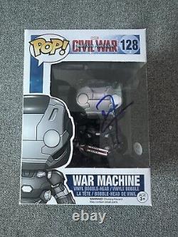 Don Cheadle Signed Autograph War Machine Avengers Funko Pop 128 PSA/DNA COA