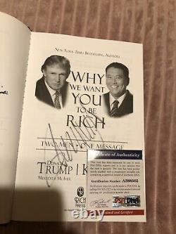 Donald Trump Autographed Book With Coa PSA/DNA