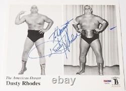 Dusty Rhodes Signed 8x10 Photo PSA/DNA COA WWE WCW NWA AWA ECW Picture Autograph