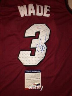 Dwayne Wade Signed Autographed Miami Marlins Jersey PSA/DNA COA