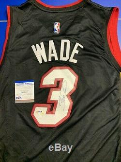 Dwyane Wade Signed Jersey PSA/DNA COA Miami Heat Adult L