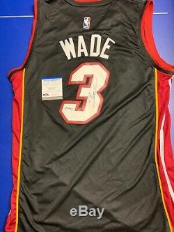 Dwyane Wade Signed Jersey PSA/DNA COA Miami Heat Adult L