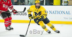 Dylan Larkin Signed Michigan Wolverines Maize Jersey Psa/dna Rookie Graph Coa