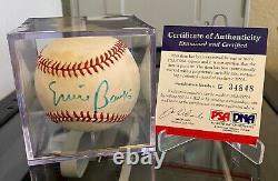 ERNIE BANKS Autographed Baseball PSA DNA Authentic with COA Mr. Cub 512 HR HOF