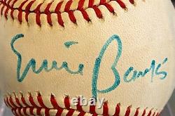 ERNIE BANKS Autographed Baseball PSA DNA Authentic with COA Mr. Cub 512 HR HOF