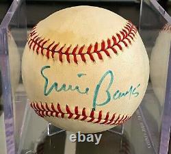 ERNIE BANKS Autographed Baseball PSA DNA Authentic with COA Mr. Cub 512 HR HOF