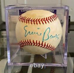 ERNIE BANKS Autographed Baseball PSA DNA Authentic with COA Mr. Cub 512 HR HOF