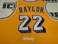 Elgin Baylor Signed Lakers Basketball Jersey PSA/DNA COA Hall of Fame Autograph