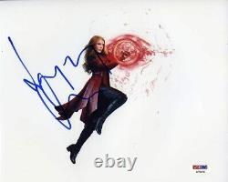 Elizabeth Olsen Avengers Scarlet Witch Signed Autographed 8x10 Photo PSA/DNA COA