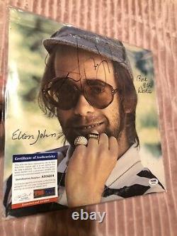 Elton John Autographed Record Album With COA PSA/DNA