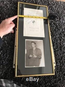 Elvis Presley SIGNED PSA/DNA COA PSA Autograph Framed Humes High School