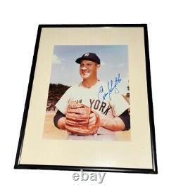 Enos Slaughter PSA DNA Coa Signed 50`s Original Photo Autograph