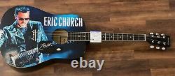 Eric Church Signed Guitar Custom Graphics 1/1 PSA/DNA COA Springsteen