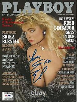 Erika Eleniak Signed December 1993 Playboy Magazine PSA/DNA COA Baywatch Auto'd