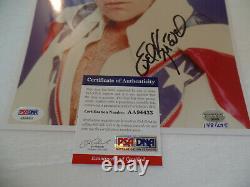 Evel Knievel auto PSA/DNA COA Autograph Signed 8x10 1974 Snake River Las Vegas