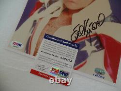 Evel Knievel auto PSA/DNA COA Autograph Signed 8x10 1974 Snake River Las Vegas